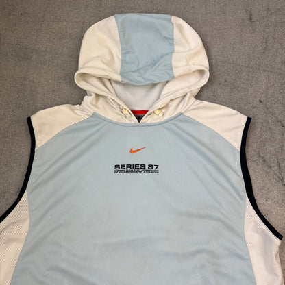 Vintage Nike Air Max Series 87 Hoodie Blau/Weiß (L)