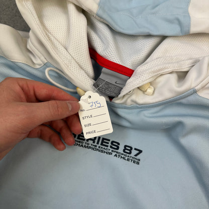 Vintage Nike Air Max Series 87 Hoodie Blau/Weiß (L)