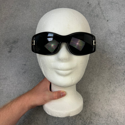 Schwarze Y2K Style Sonnenbrille