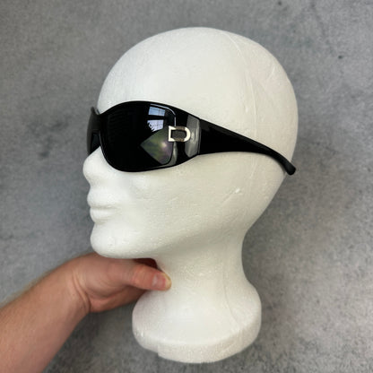 Schwarze Y2K Style Sonnenbrille