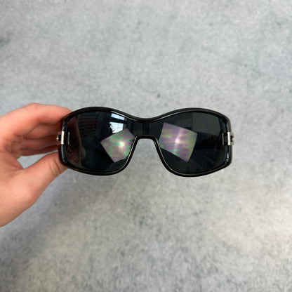 Schwarze Y2K Style Sonnenbrille