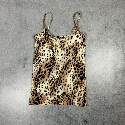 Y2K Leopard Print Cami – Sexy Animal Print Top | MANGO Suit (XS/S)