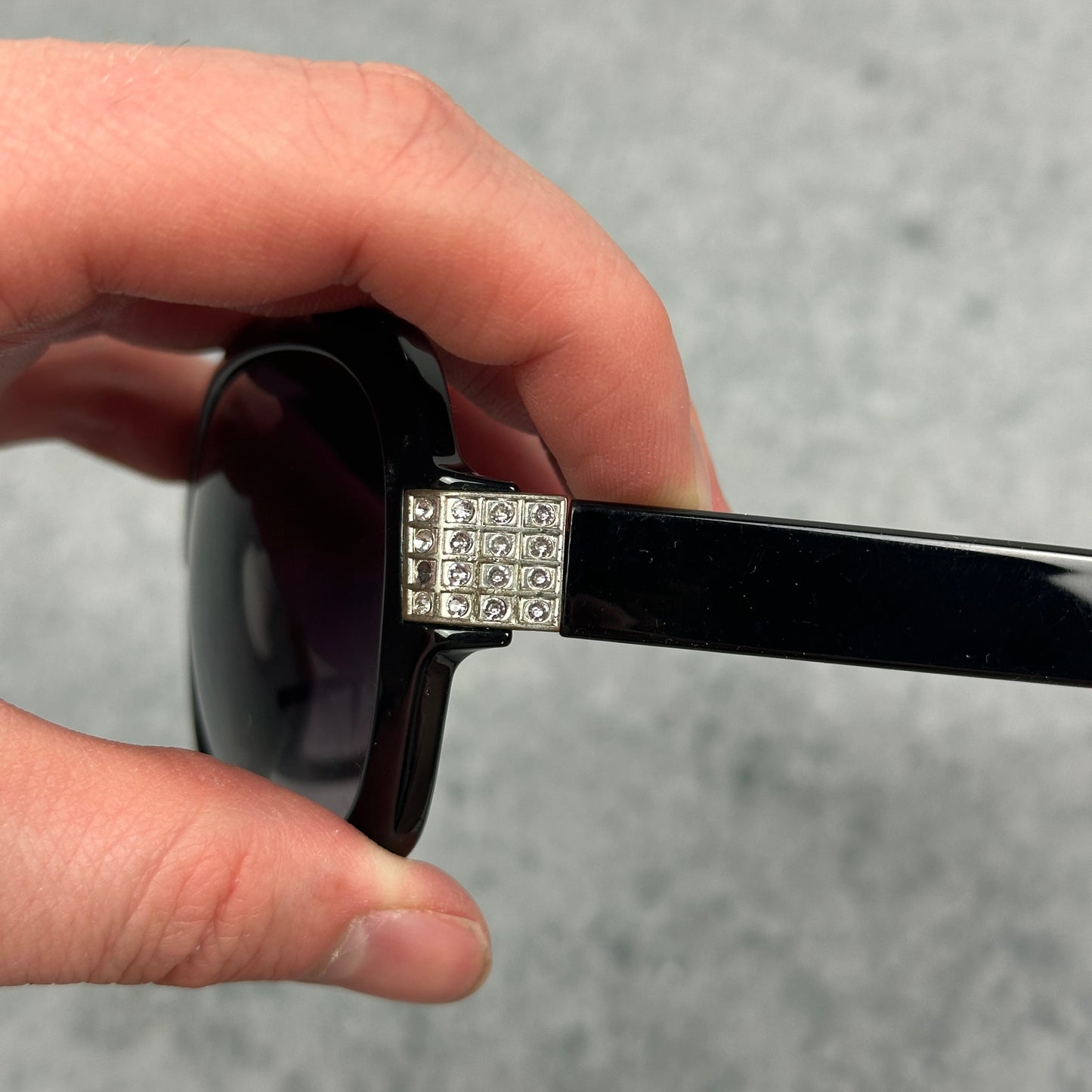 Y2K Style Sonnenbrille Schwarz