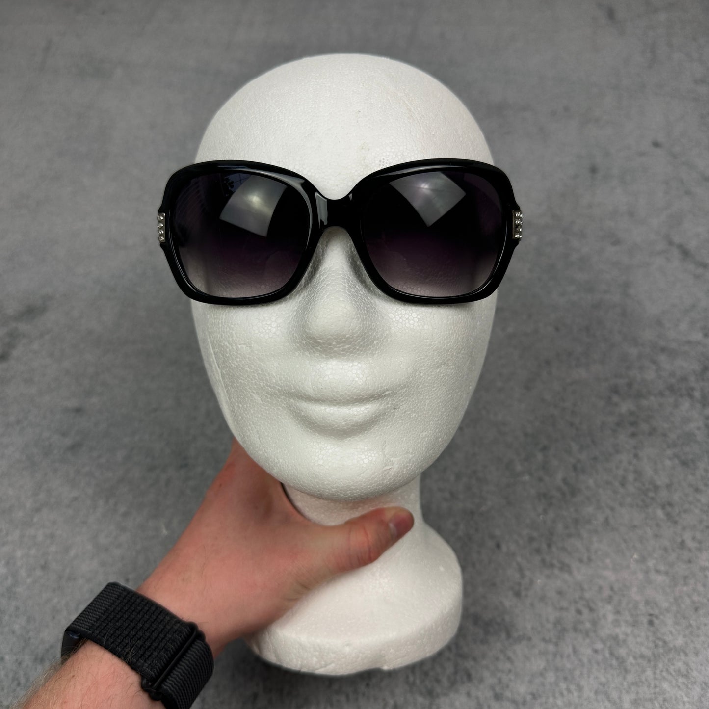 Y2K Style Sonnenbrille Schwarz
