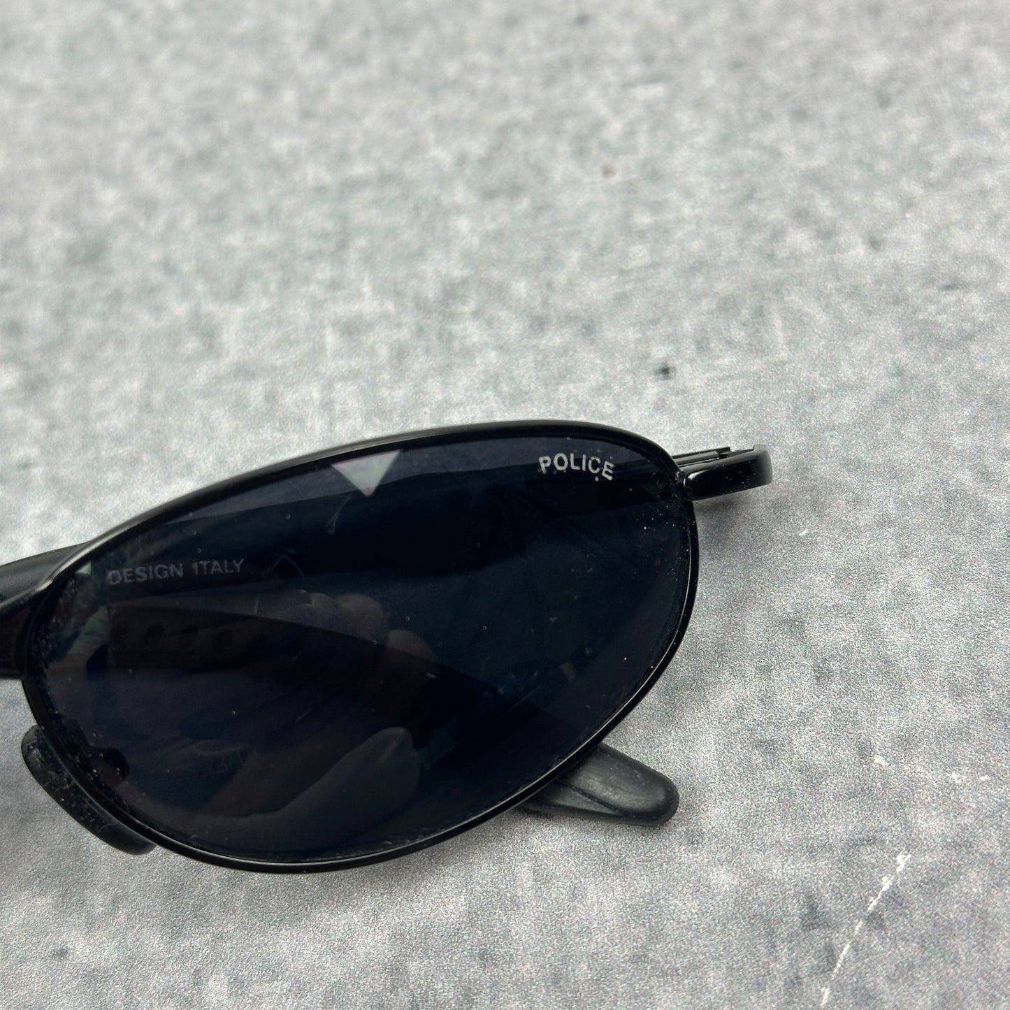 Vintage Police Sonnenbrille Schwarz