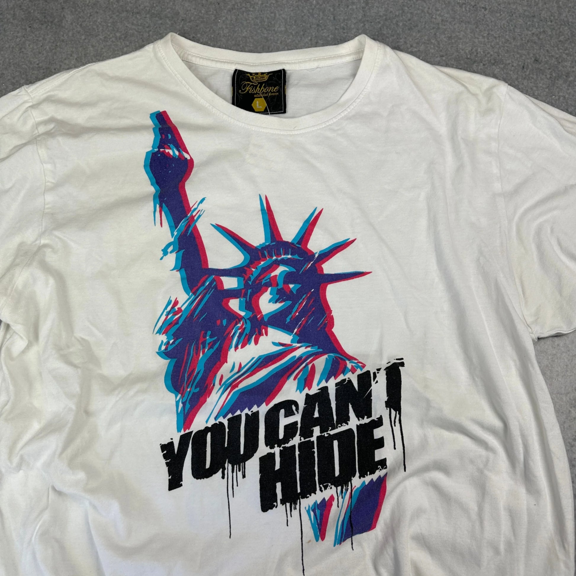 Vintage hommedelange T-Shirt Weiß L