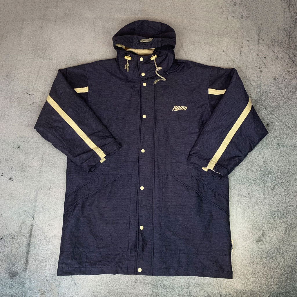 Vintage Puma Parka Dunkelblau (XL)