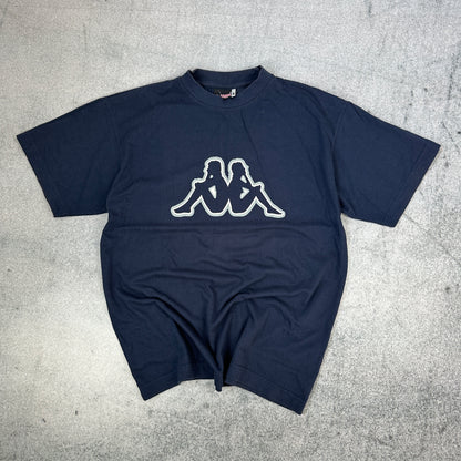 Vintage Kappa T-Shirt Dunkelblau (M)
