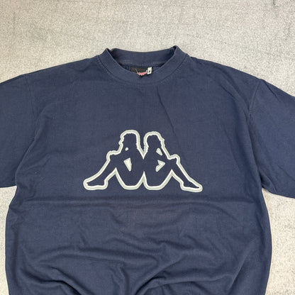 Vintage Kappa T-Shirt Dunkelblau (M)