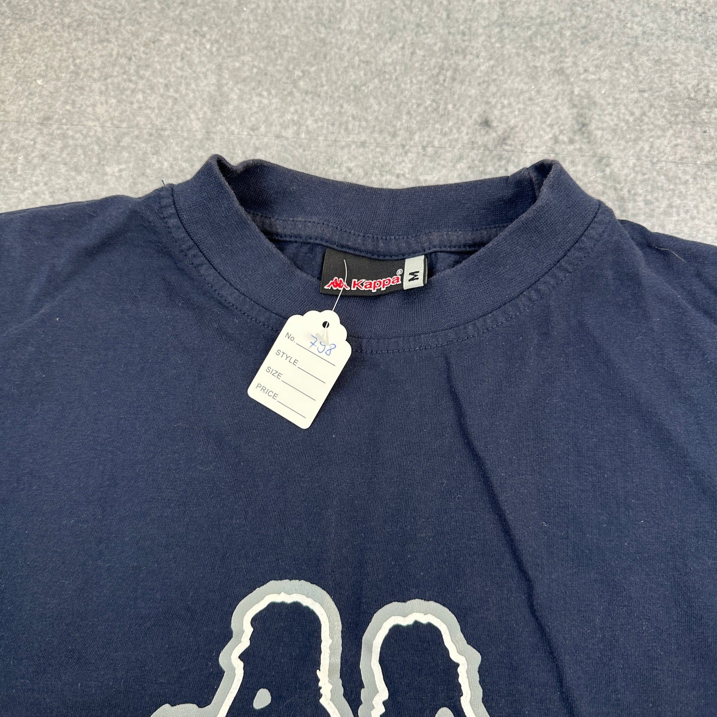 Vintage Kappa T-Shirt Dunkelblau (M)