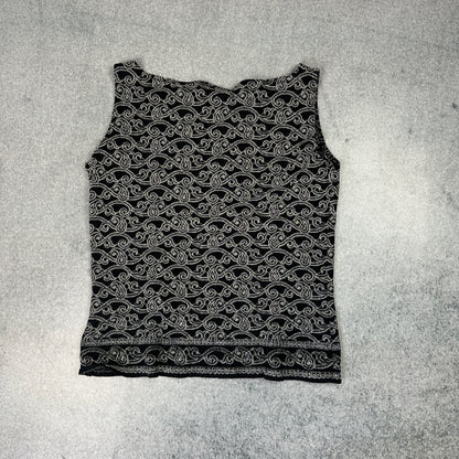 Hennes Glitzer Top Schwarz (S)