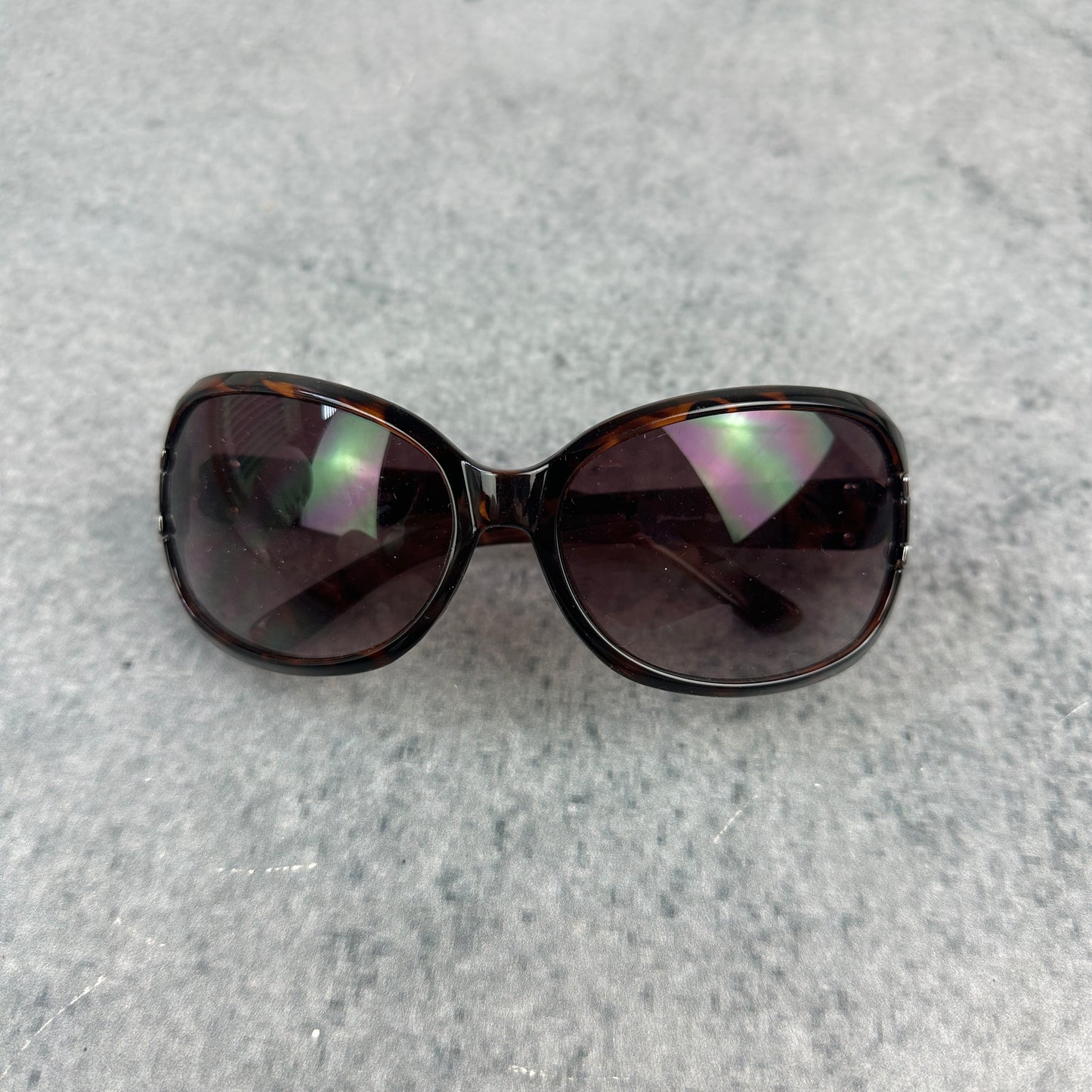 Braune Y2K Style Sonnenbrille