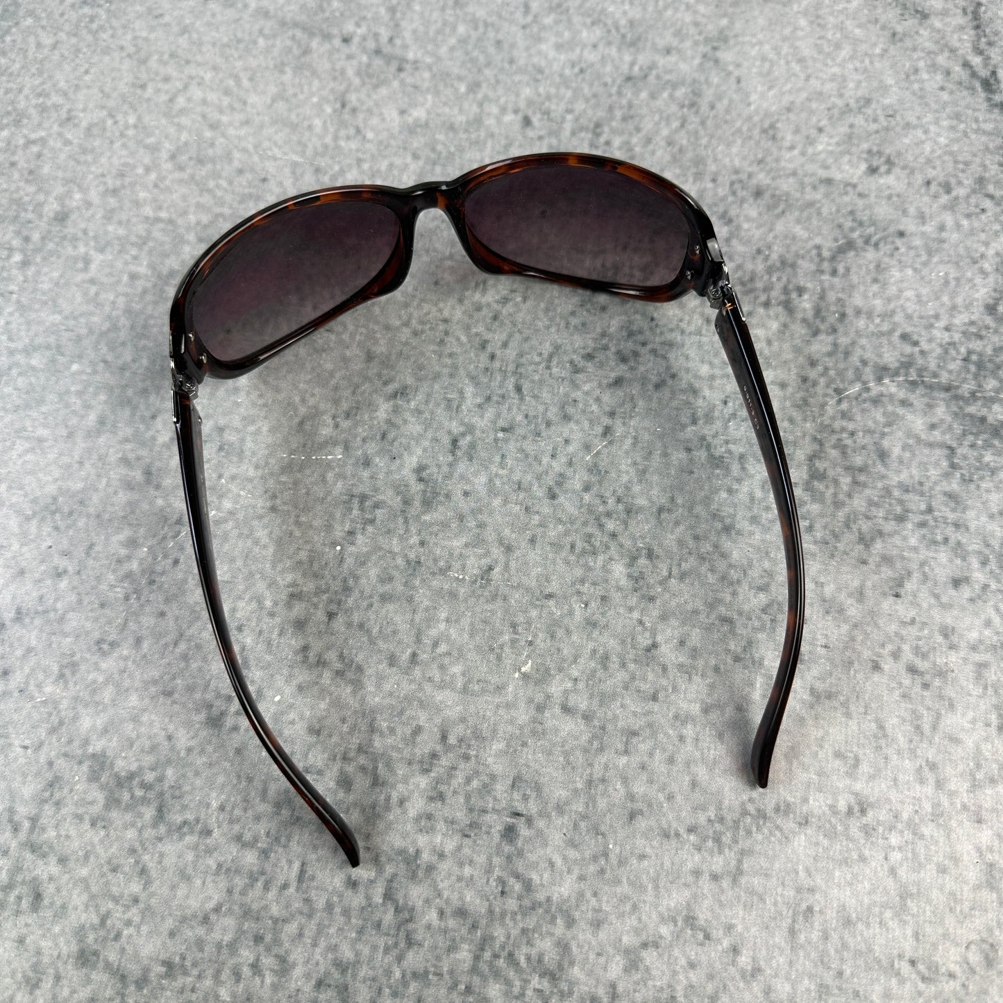 Braune Y2K Style Sonnenbrille