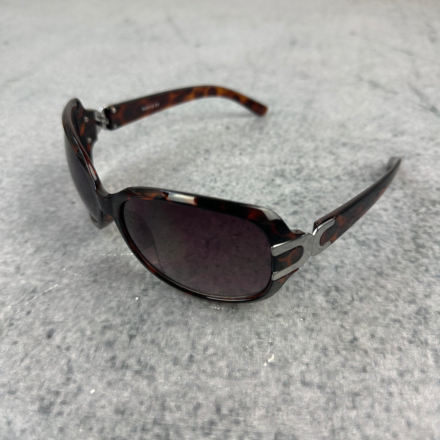 Braune Y2K Style Sonnenbrille