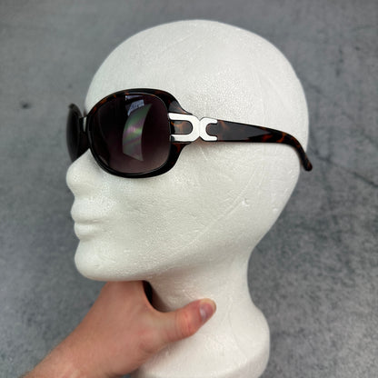 Braune Y2K Style Sonnenbrille