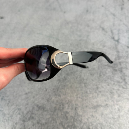 Y2K Style Sonnenbrille Schwarz