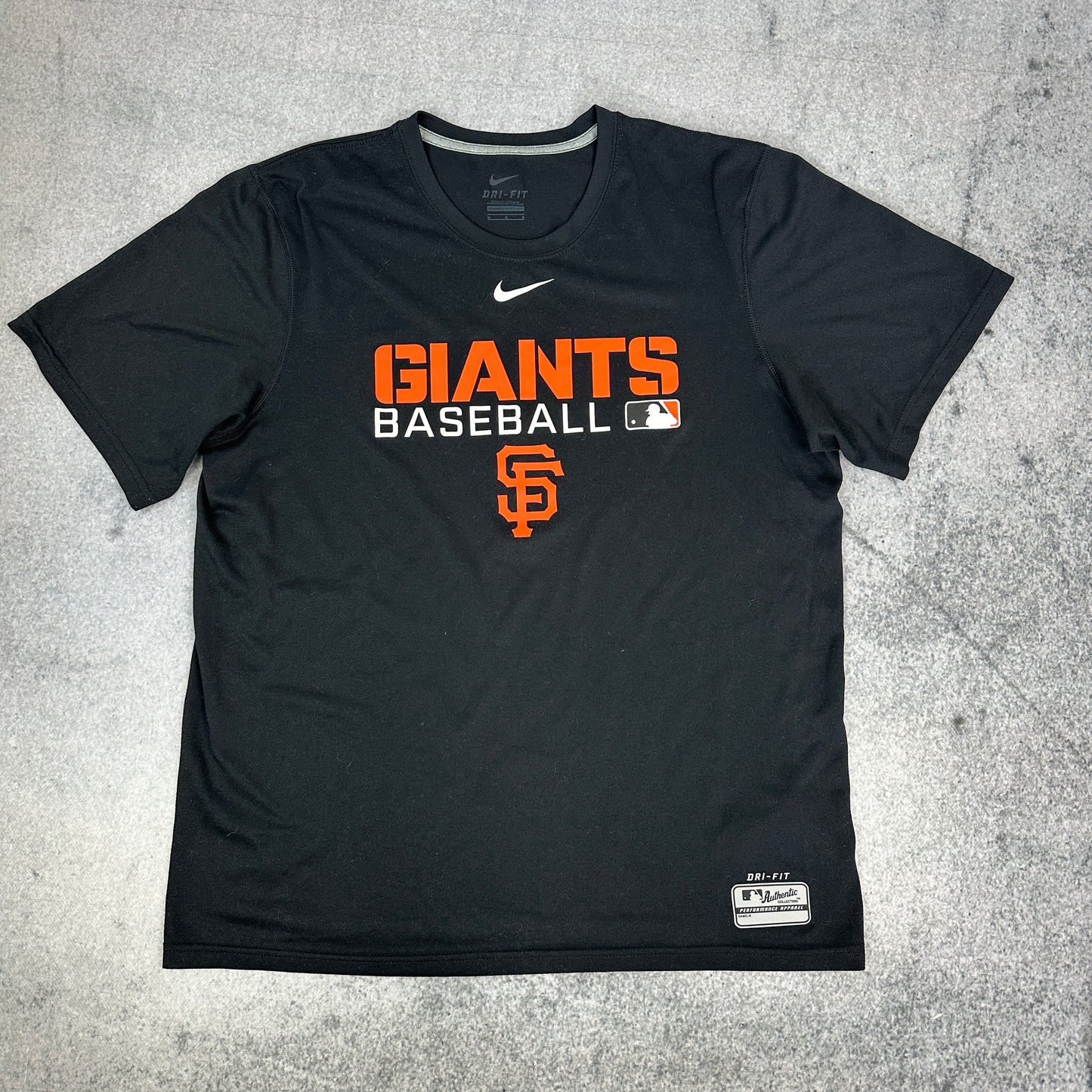 Nike Giants Baseball T-Shirt Schwarz (M)