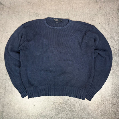 Vintage Ralph Lauren Strickpullover Dunkelblau (XL)