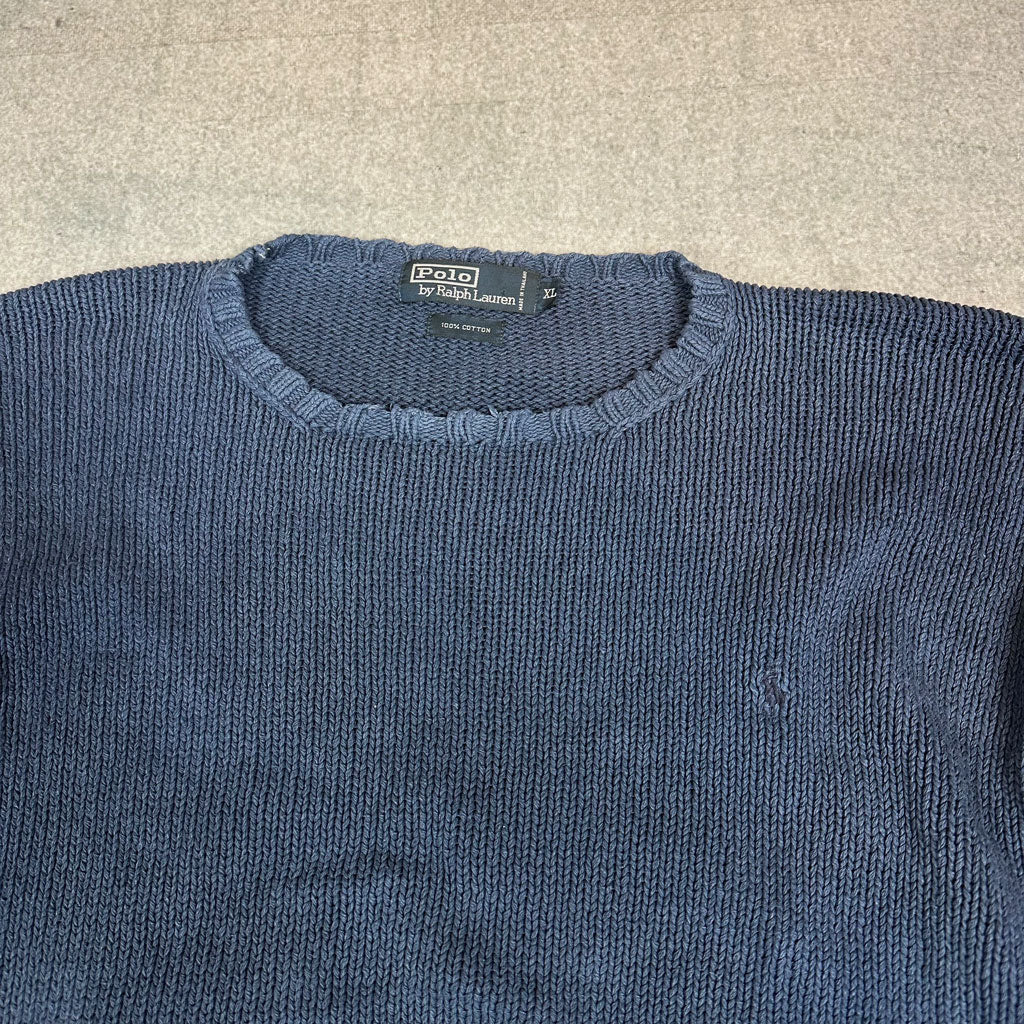 Vintage Ralph Lauren Strickpullover Dunkelblau (XL)