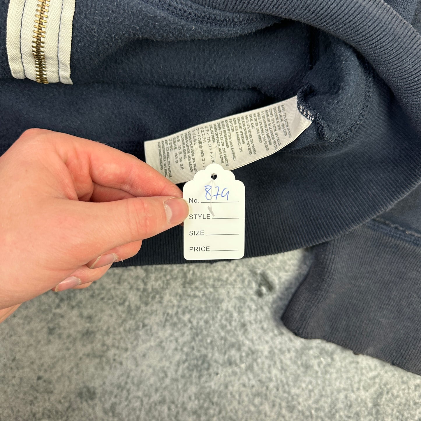 Hollister Zipper Blau (L)