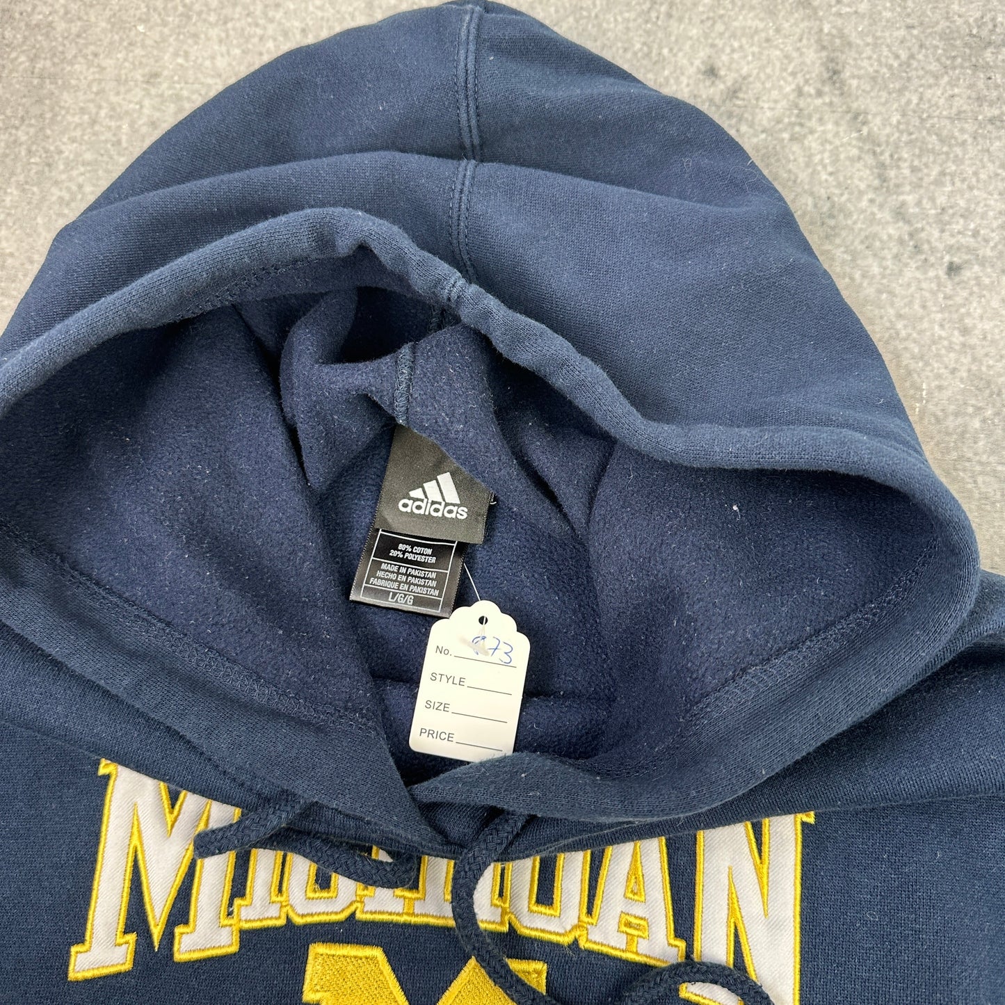 Adidas Michigan Hoodie Dunkelblau (L)