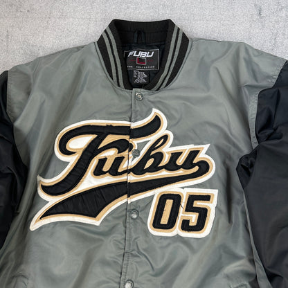 Vintage 90er Jahre Fubu Collegejacke (XXL)