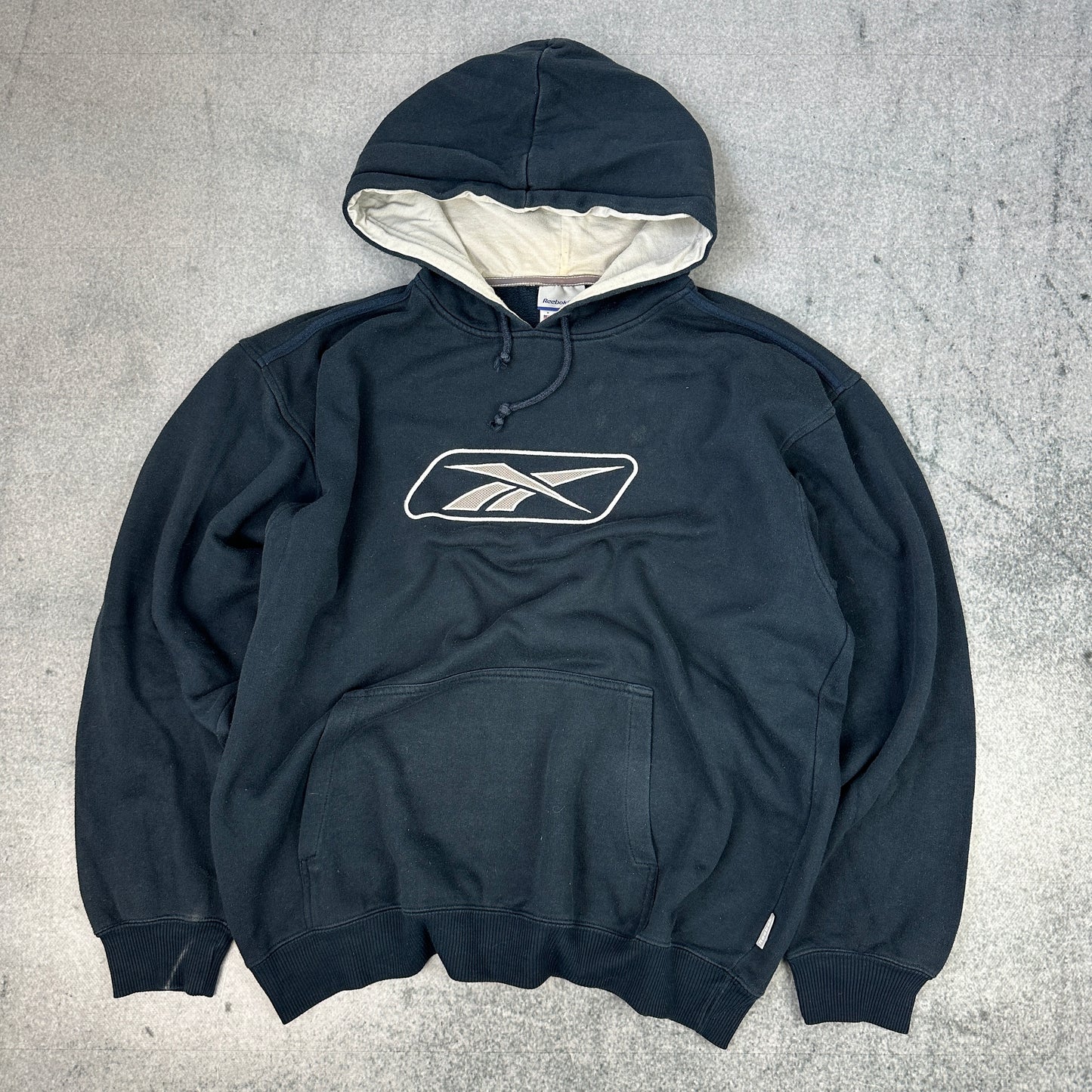 Vintage Reebok Hoodie Dunkelblau (M)