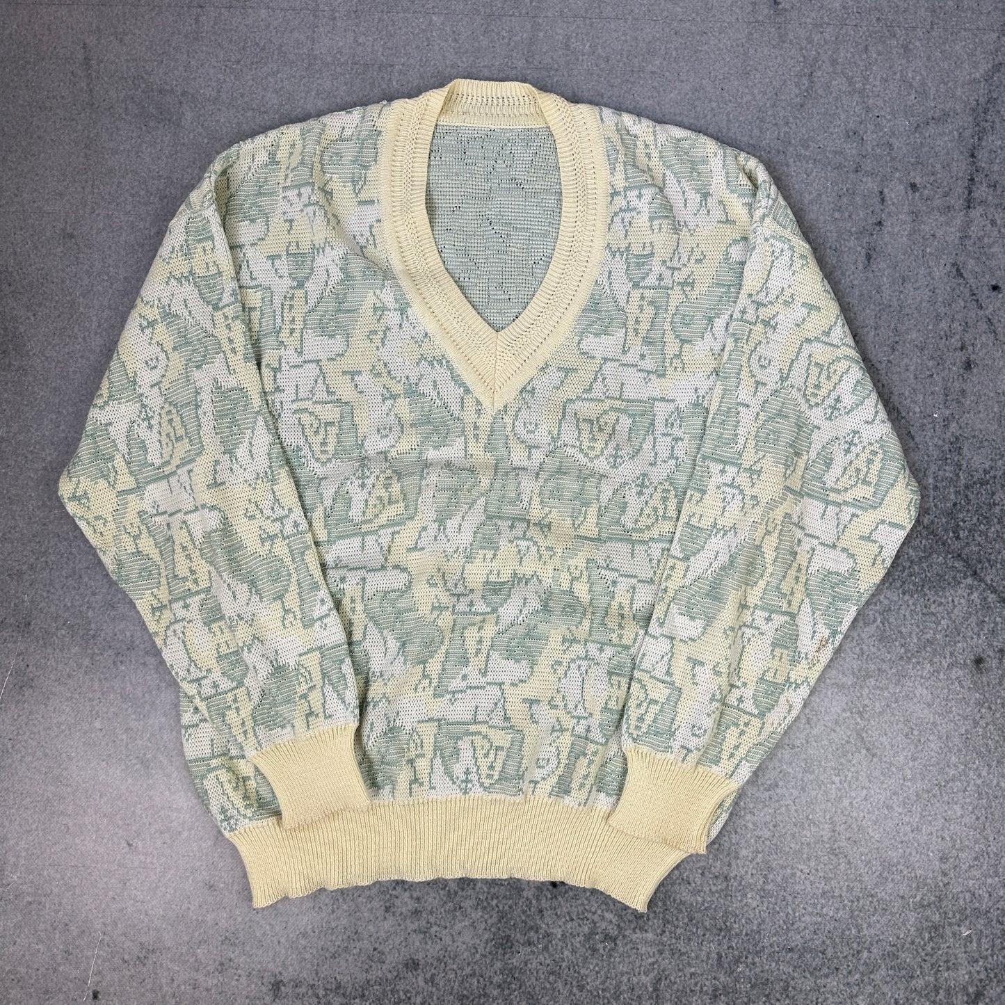 Vintager 80er Jahre Strickpullover 52 (M-L)