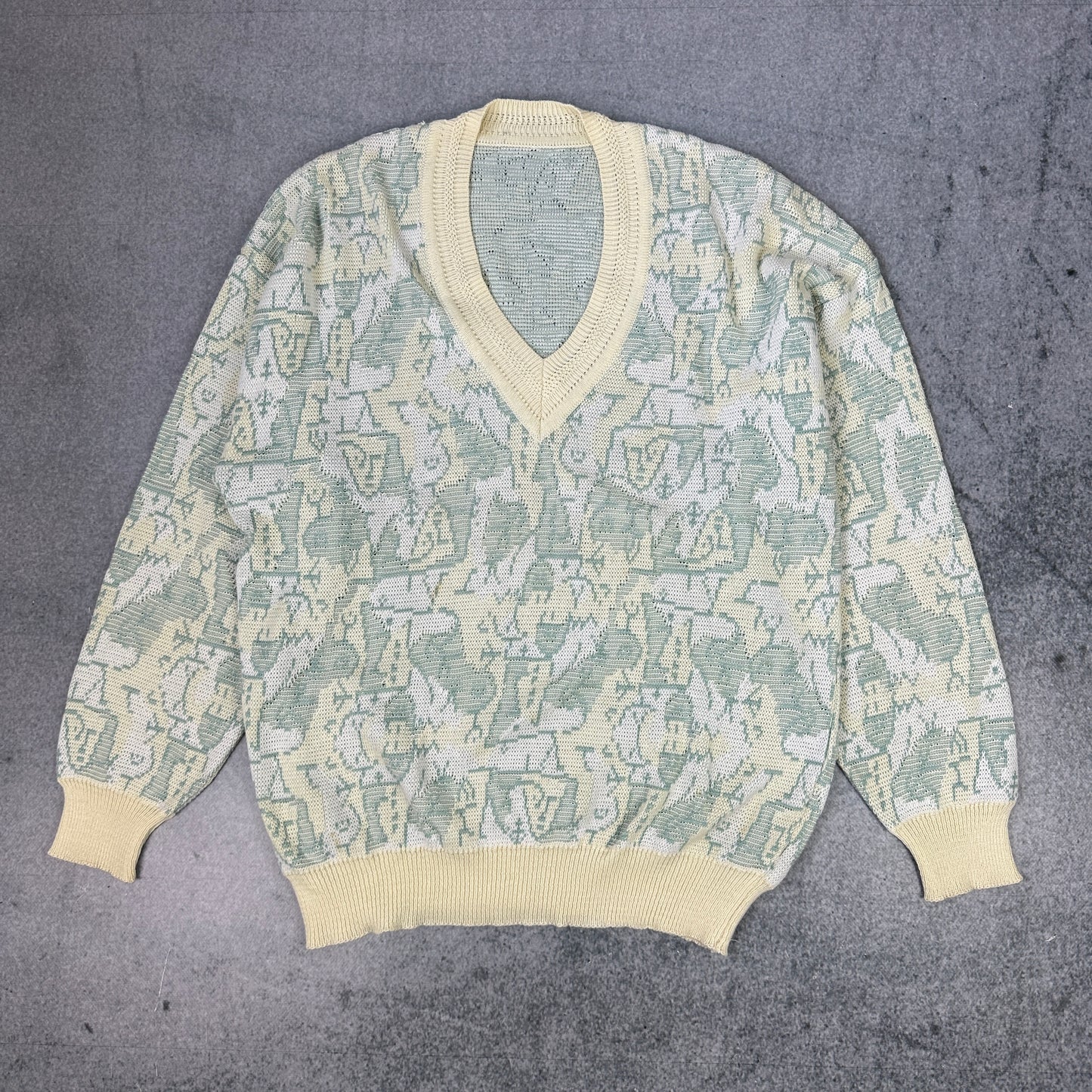 Vintager 80er Jahre Strickpullover 52 (M-L)