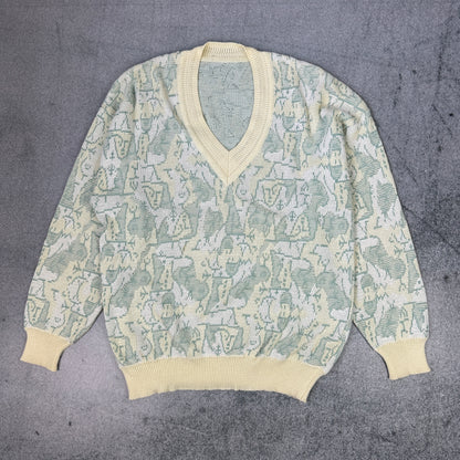 Vintager 80er Jahre Strickpullover 52 (M-L)