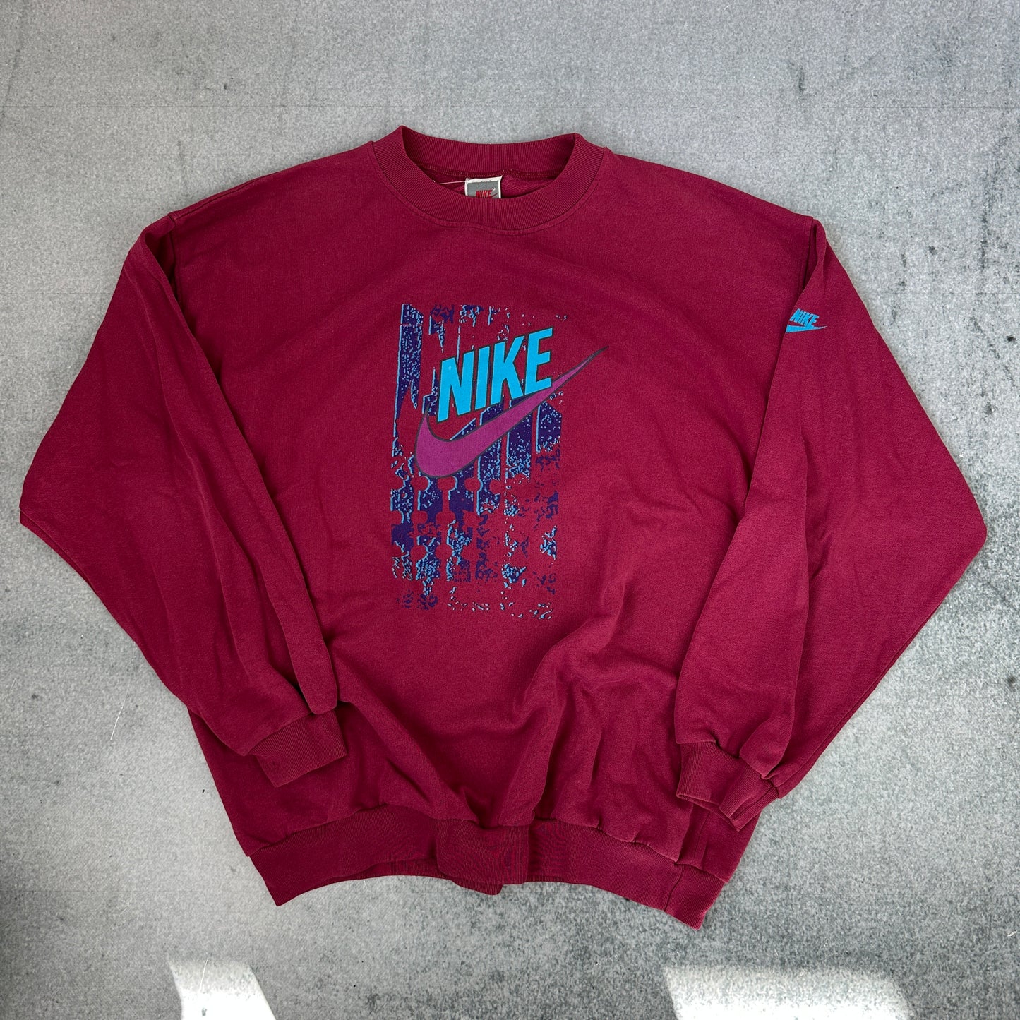 Vintage 90s Nike Sweater Rot (XL)
