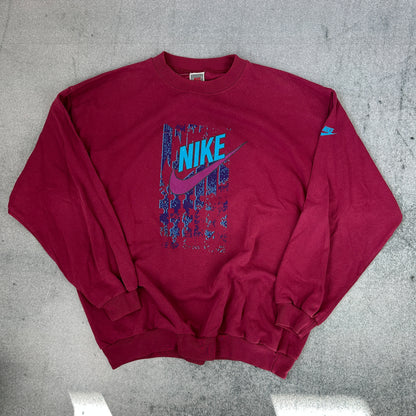 Vintage 90s Nike Sweater Rot (XL)