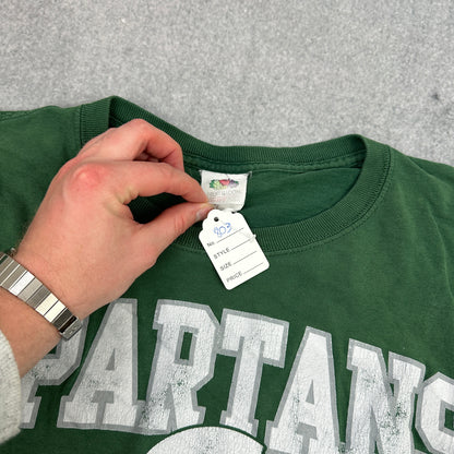 Vintage Michigan State Spartans T-Shirt Grün (M)