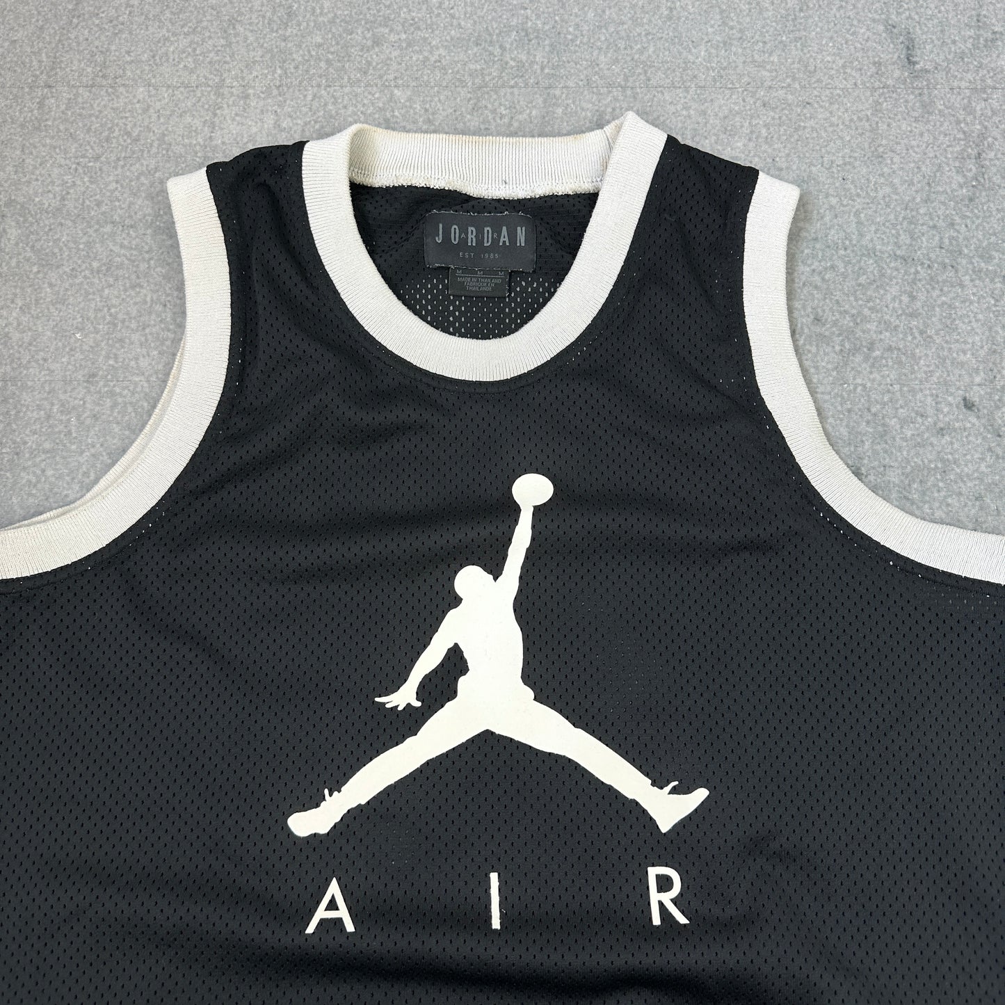 Jordan Basketballtrikot Schwarz (M)