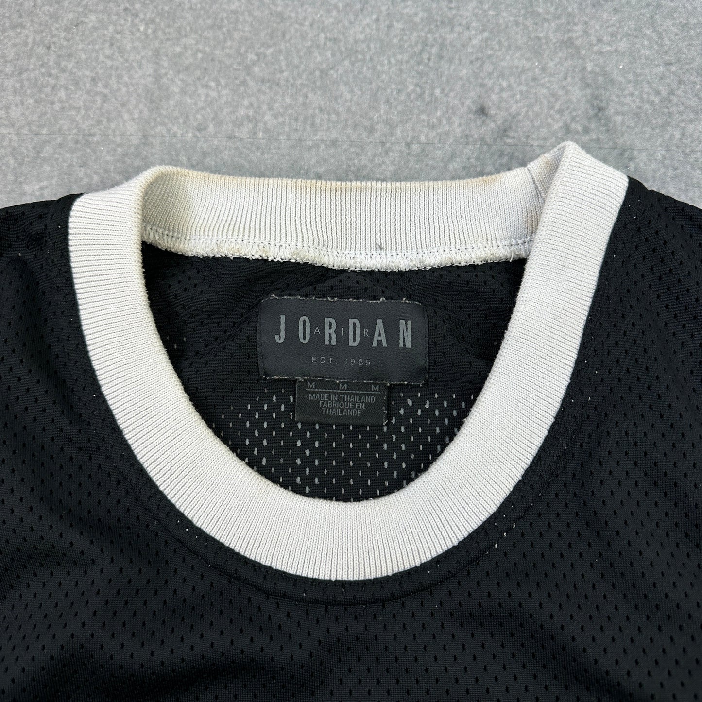 Jordan Basketballtrikot Schwarz (M)