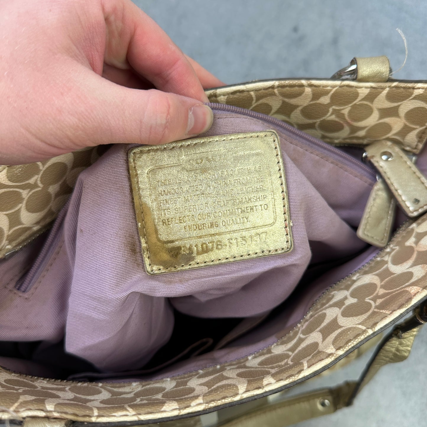 Vintage Coach Handtasche Mongogram