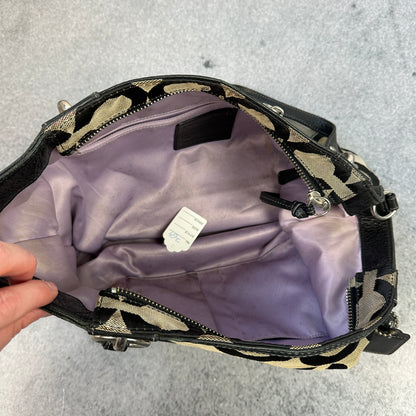 Vintage Coach Handtasche Monogram Grau