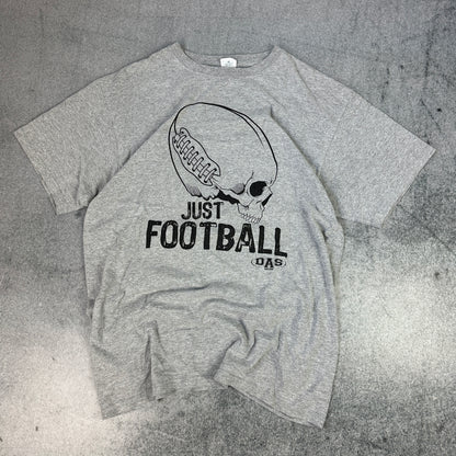 Vintage Just Football T-Shirt Grau (L)