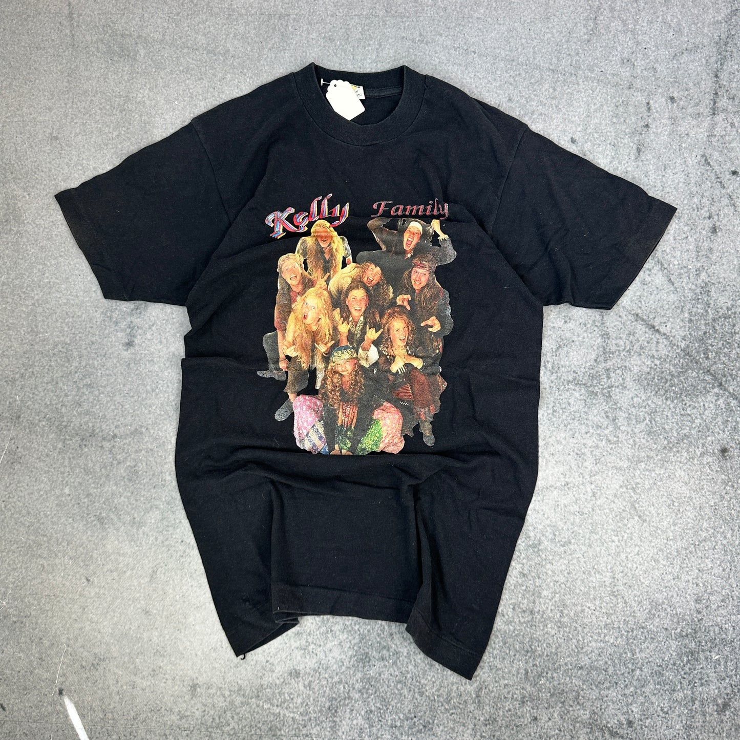 Vintage Kelly Family T-Shirt Screen Stars Schwarz (M)