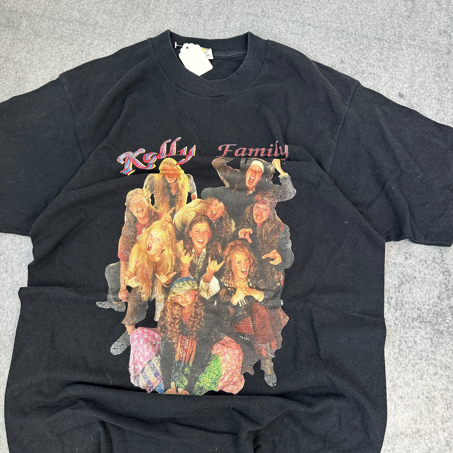 Vintage Kelly Family T-Shirt Screen Stars Schwarz (M)