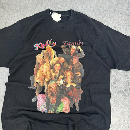Vintage Kelly Family T-Shirt Screen Stars Schwarz (M)