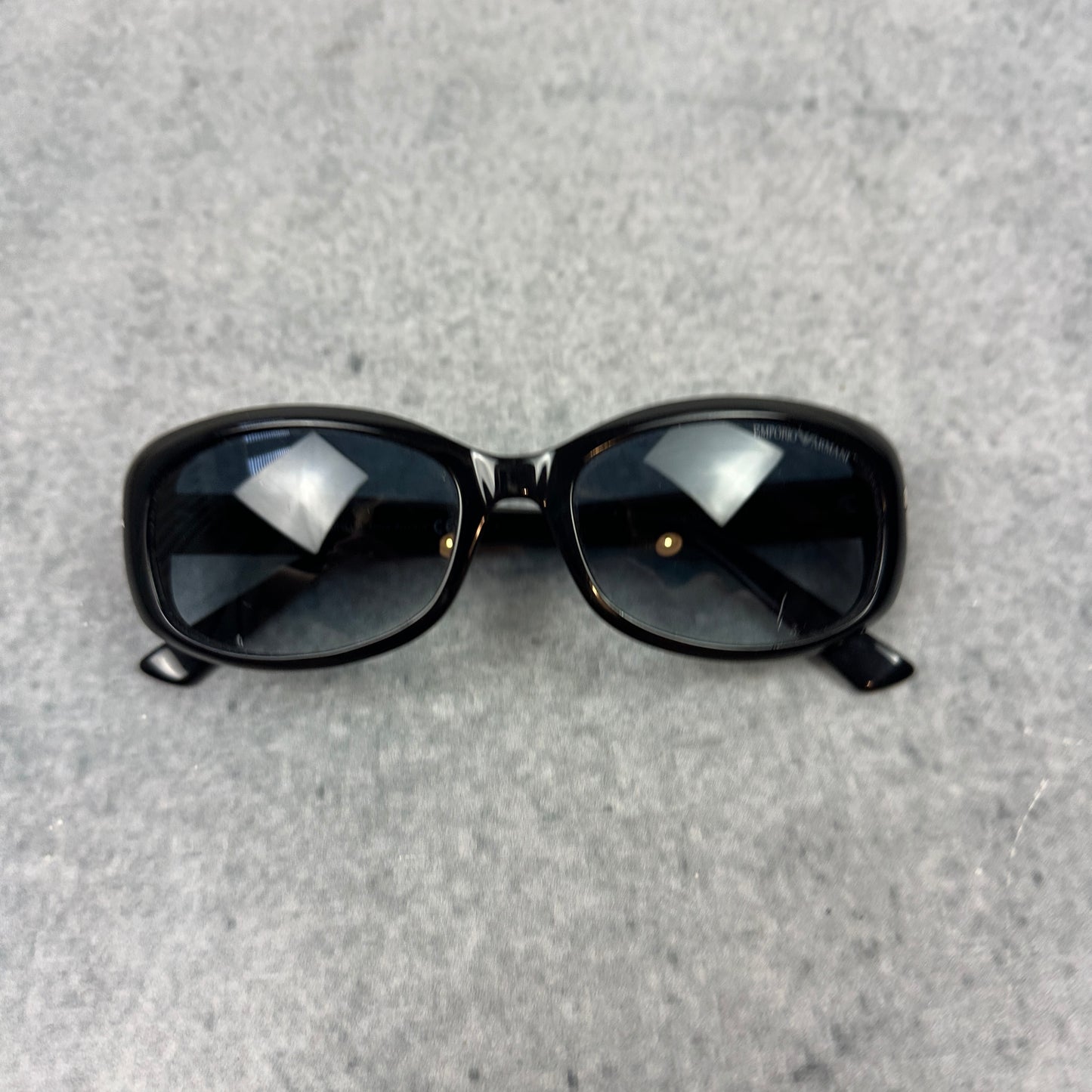 Vintage Emporio Armani Sonnenbrille Schwarz