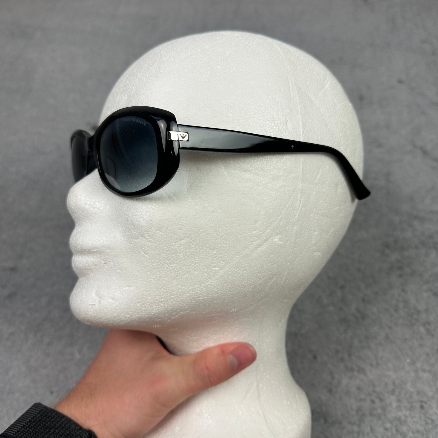 Vintage Emporio Armani Sonnenbrille Schwarz
