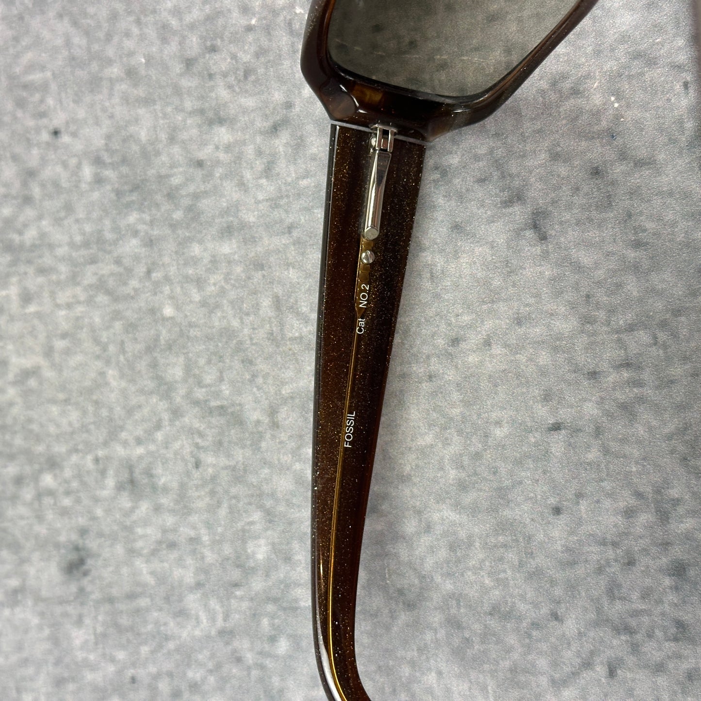 Vintage Fossil Sonnenbrille Braun Brisbane PS7112