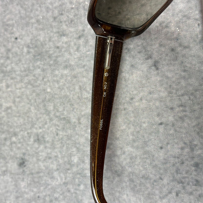 Vintage Fossil Sonnenbrille Braun Brisbane PS7112