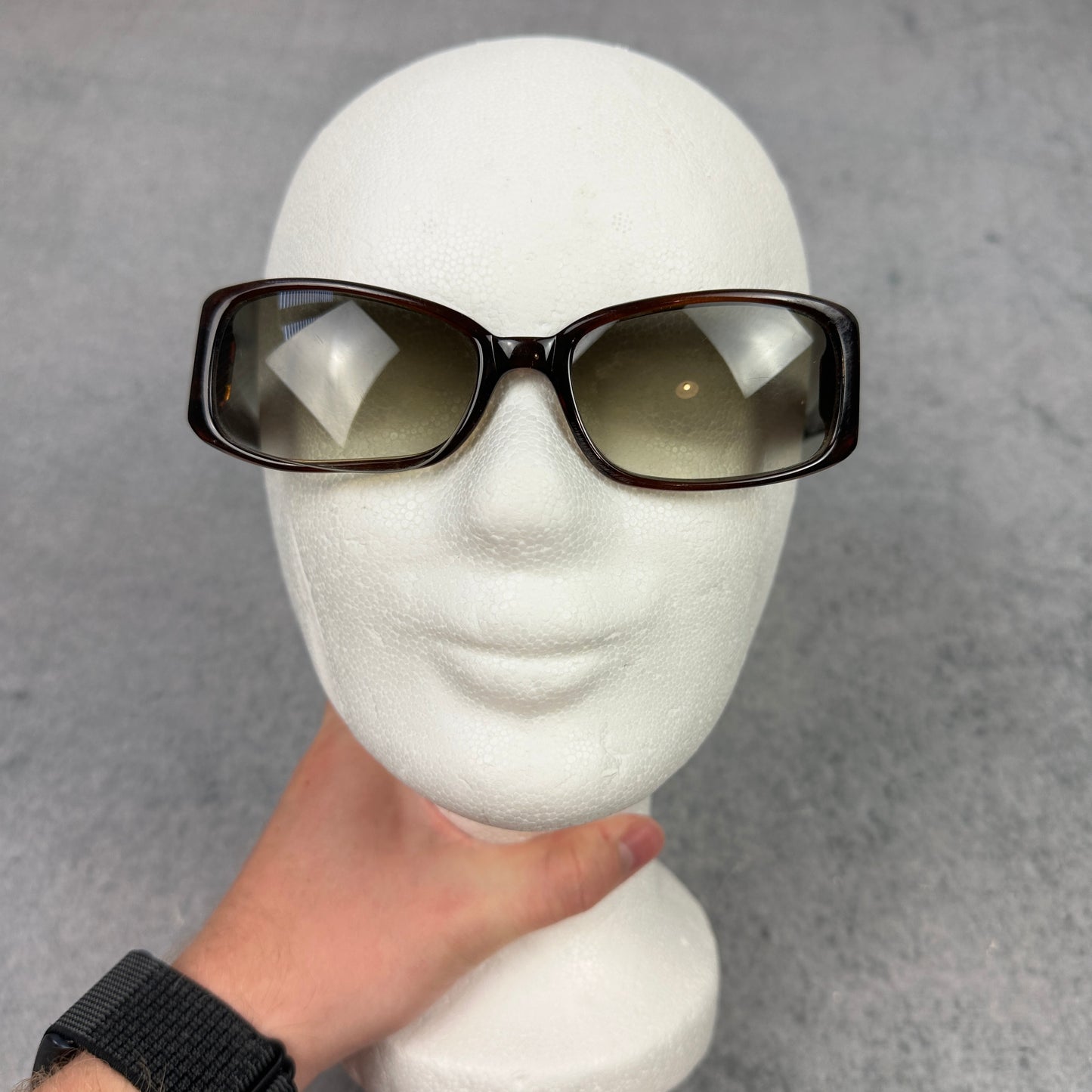 Vintage Fossil Sonnenbrille Braun Brisbane PS7112