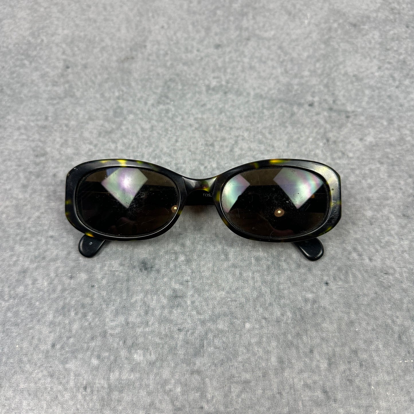 Vintage Fossil Sonnenbrille Grün