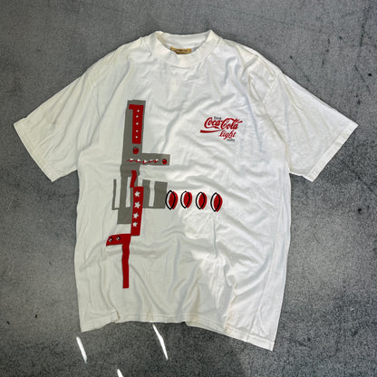 Vintage Coca Cola Light T-Shirt Weiß (L)