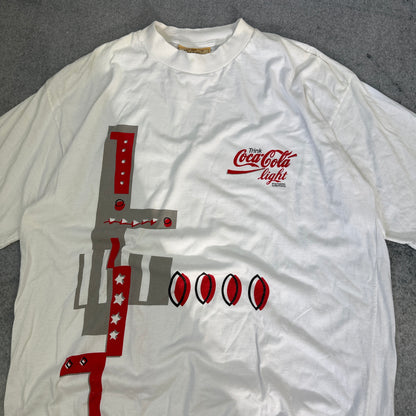 Vintage Coca Cola Light T-Shirt Weiß (L)