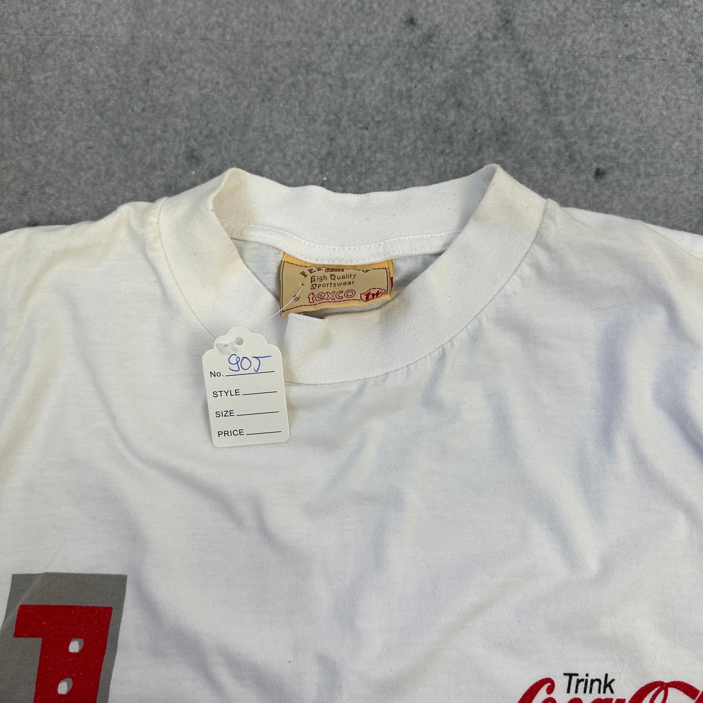 Vintage Coca Cola Light T-Shirt Weiß (L)